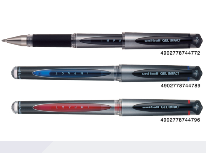 Bút gel ký Uni ball UM-153S gel impact, 1.0mm, mực xanh (12)