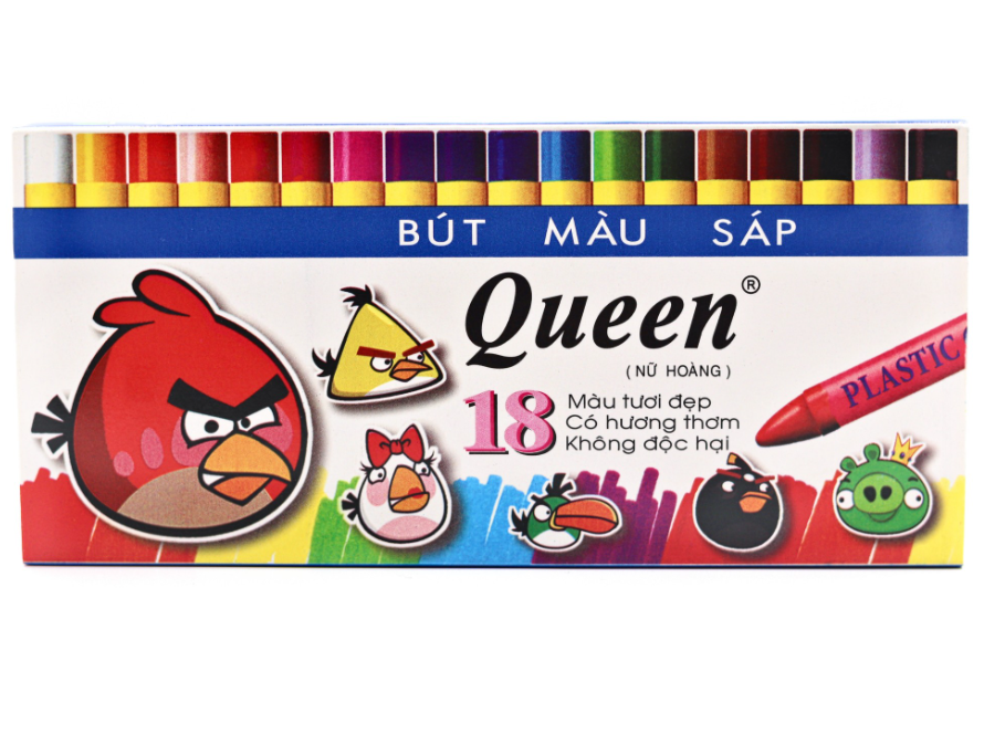 Bút sáp màu Queen PC-018 18 màu (5/120)