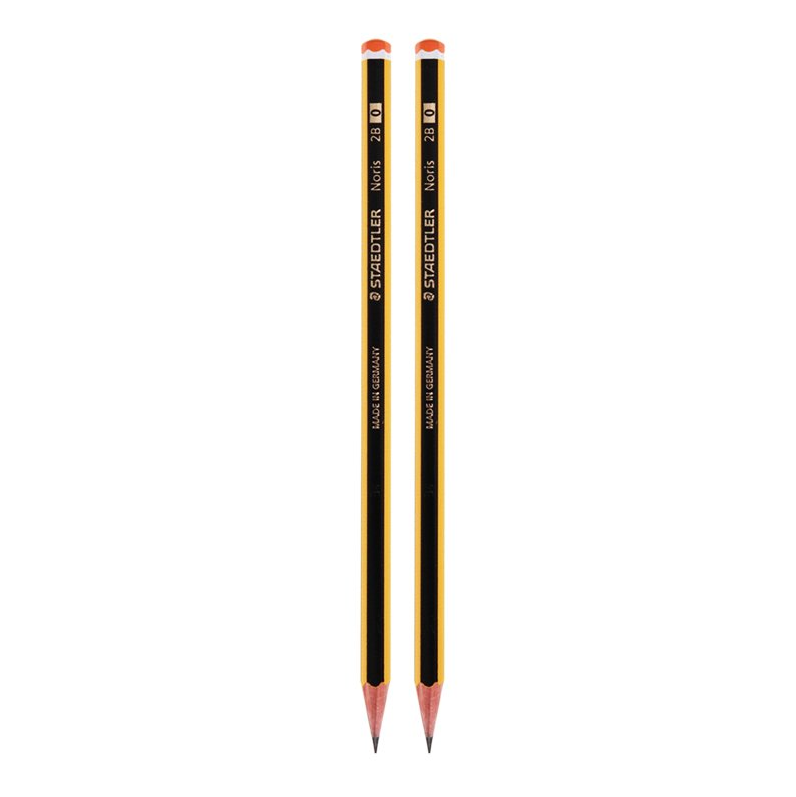 Bút chì gỗ Staedtler Noris Nr. 120 2B vàng sọc đen (12/72)