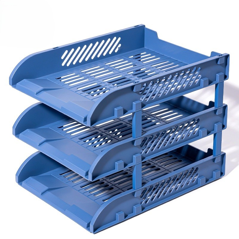 Kệ hồ sơ 3 tầng nhựa màu A4 Deli 9213