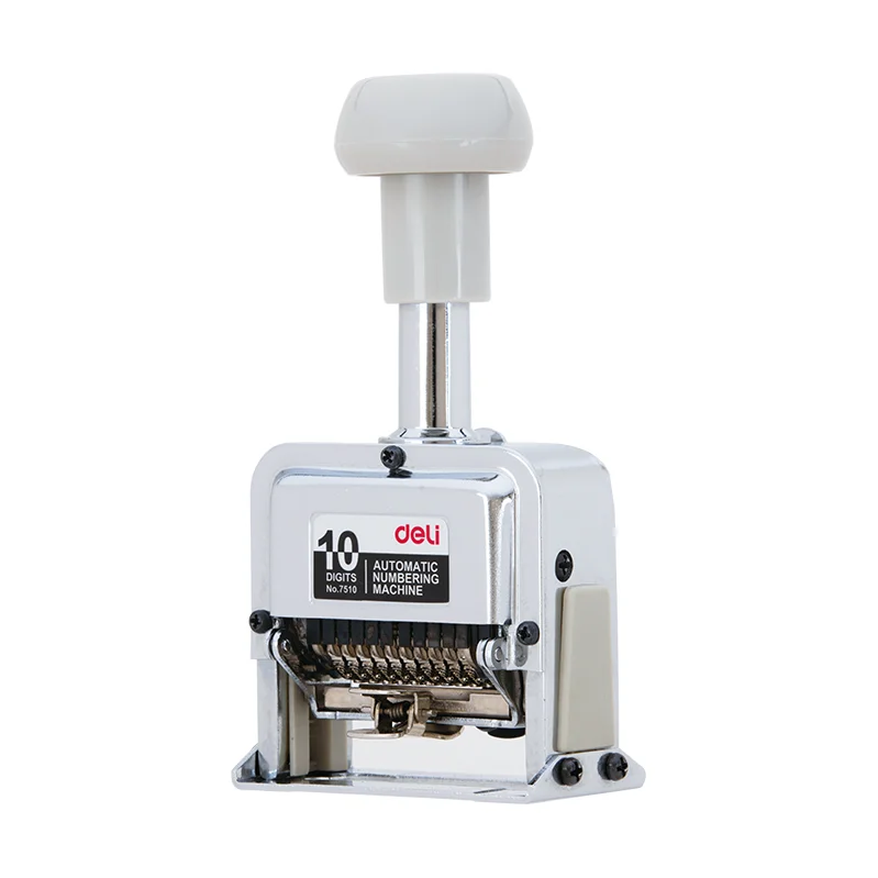 Dấu số nhảy tự động 10 số cao 7mm Deli 7510