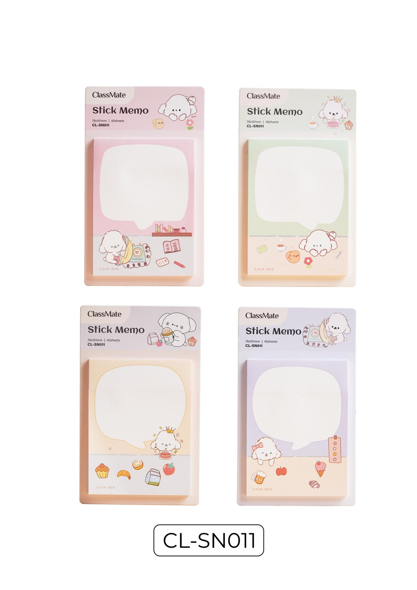Giấy note ClassMate CL-SN011 Stick Memo 76x101mm, 40 tờ (40)