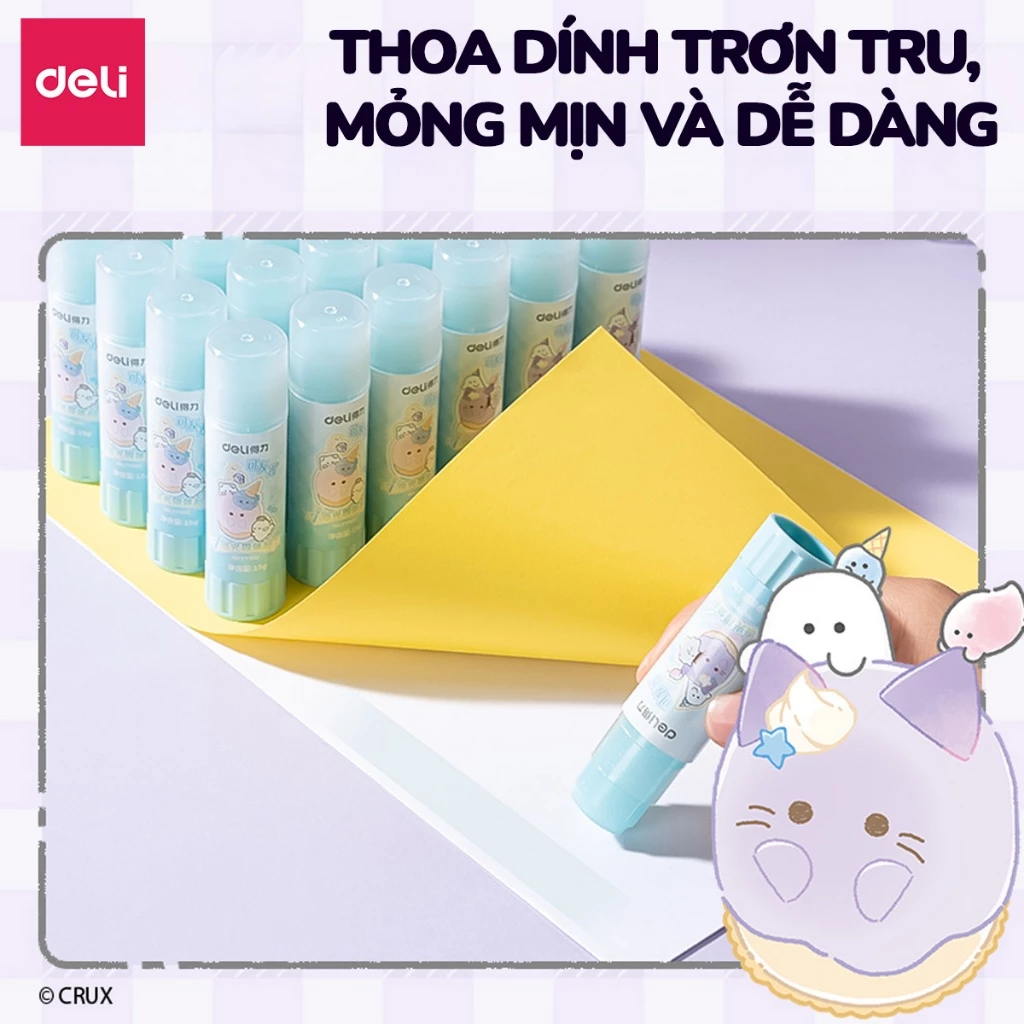 Hồ khô dạ quang Deli NO.YY502 Obakenu Family 15g (24)