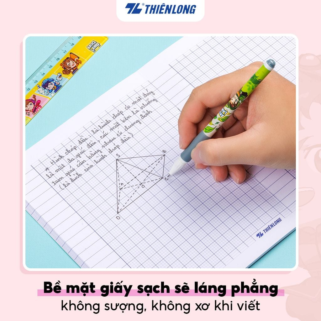 Tập học sinh Thiên long TP-NB061 96 trang 100gsm 4 ô ly caro (10/100)