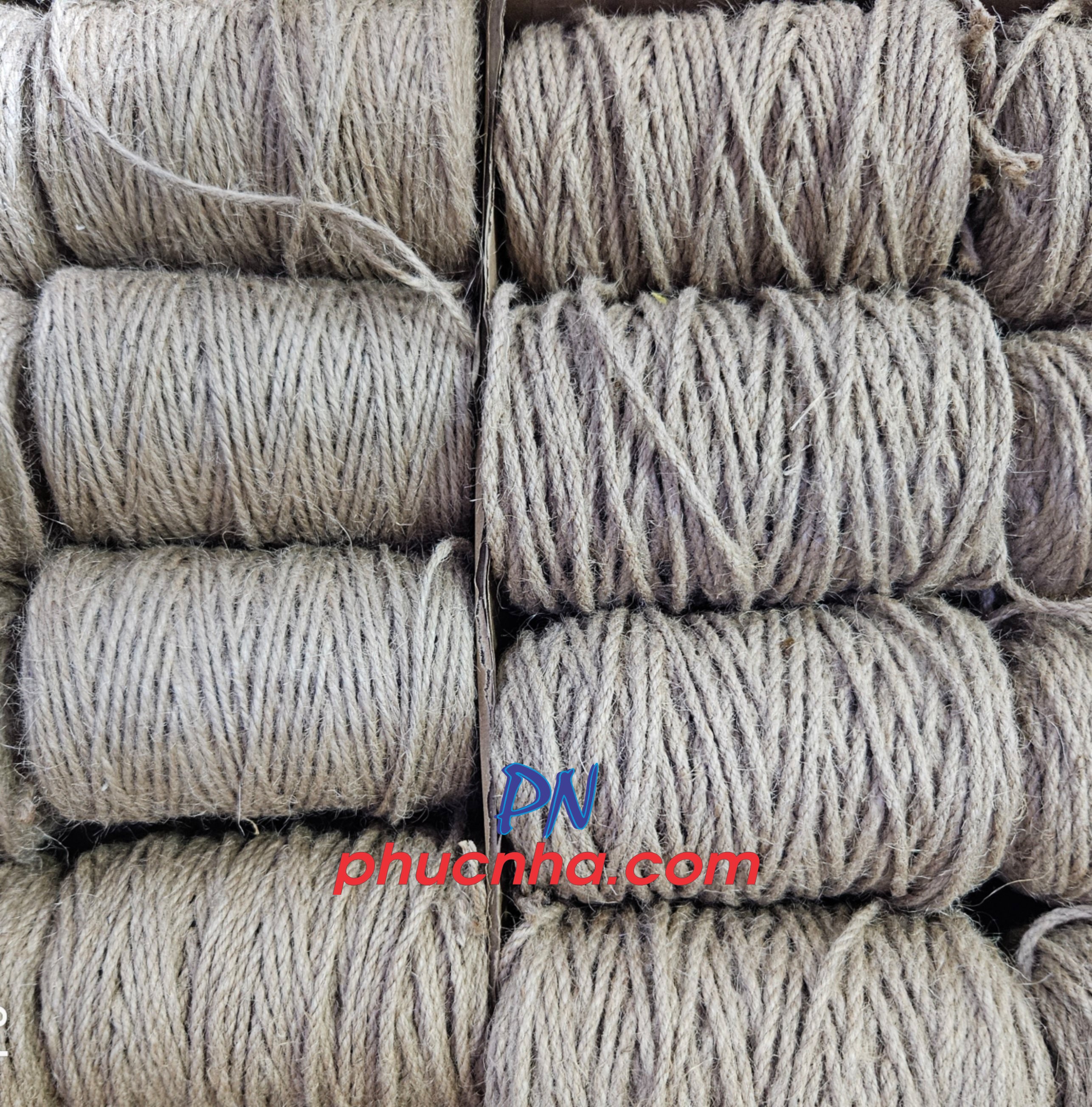 Dây thừng, dây cói bố nâu cuộn sợi 3mm dài 50 mét