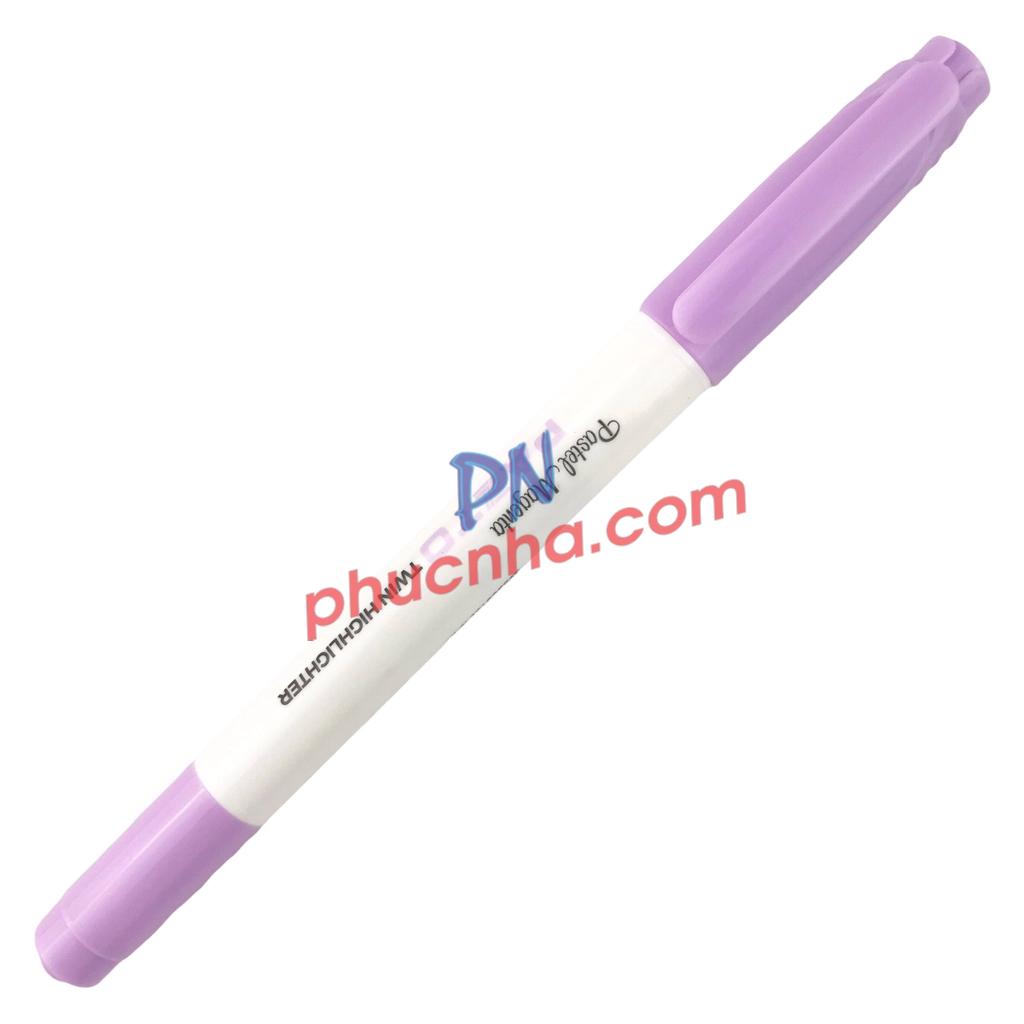 Bút dạ quang Thiên Long HL-016 Pazto 2 đầu mực pastel (5 cây/ 5 màu/ hộp)