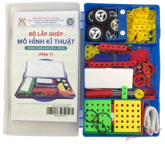 Bộ lắp ghép Mô hình kĩ thuật (dùng chung cho lớp 4, lớp 5) hộp 1