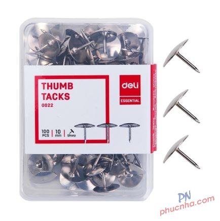 Đinh dù, ghim mũ inox Deli 0022 (10)