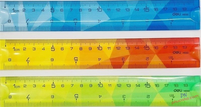 Thước kẻ màu Deli G00302 30cm (30)