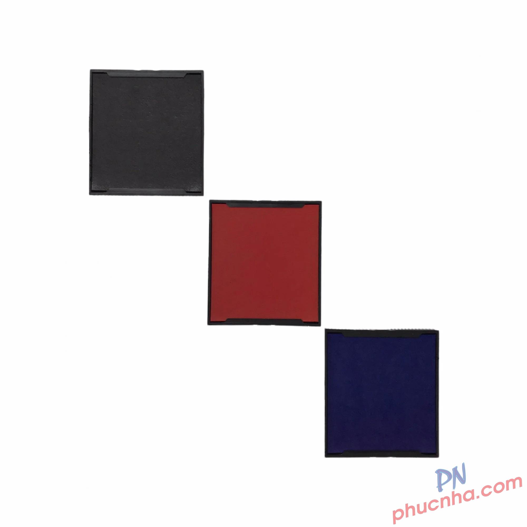 Tampong, thẻ mực Shiny S-542 42x42mm - Mực xanh, đỏ, đen