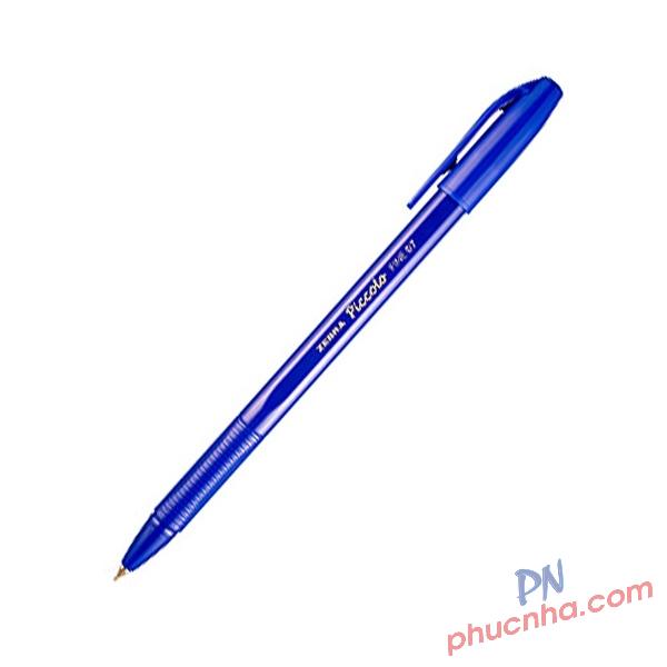 Bút bi nắp Zebra Piccolo 0.7mm (12) mực xanh