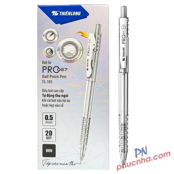 Bút bi Thiên Long TL-105 màu pastel PRO 027 0.5mm (20)