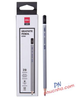 Bút chì gỗ Deli U24910 2B (12)