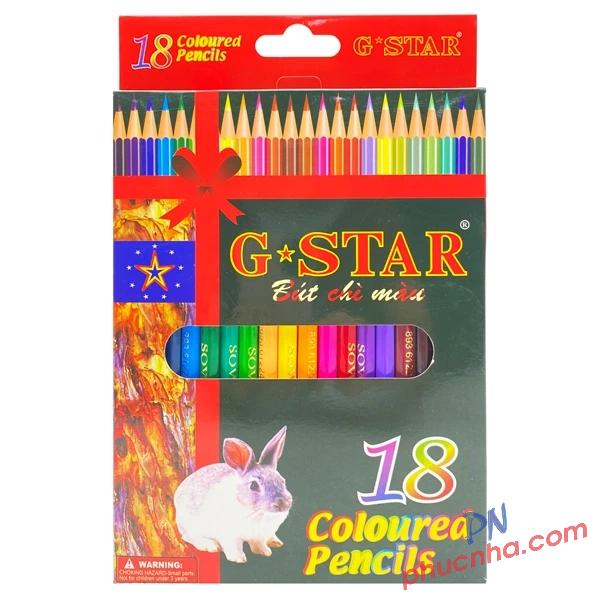 Bút chì màu G-Star hộp giấy đỏ con thỏ