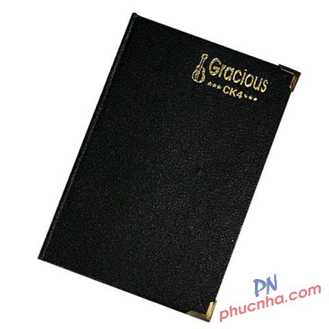 Sổ da bìa đen TP CK4 A6