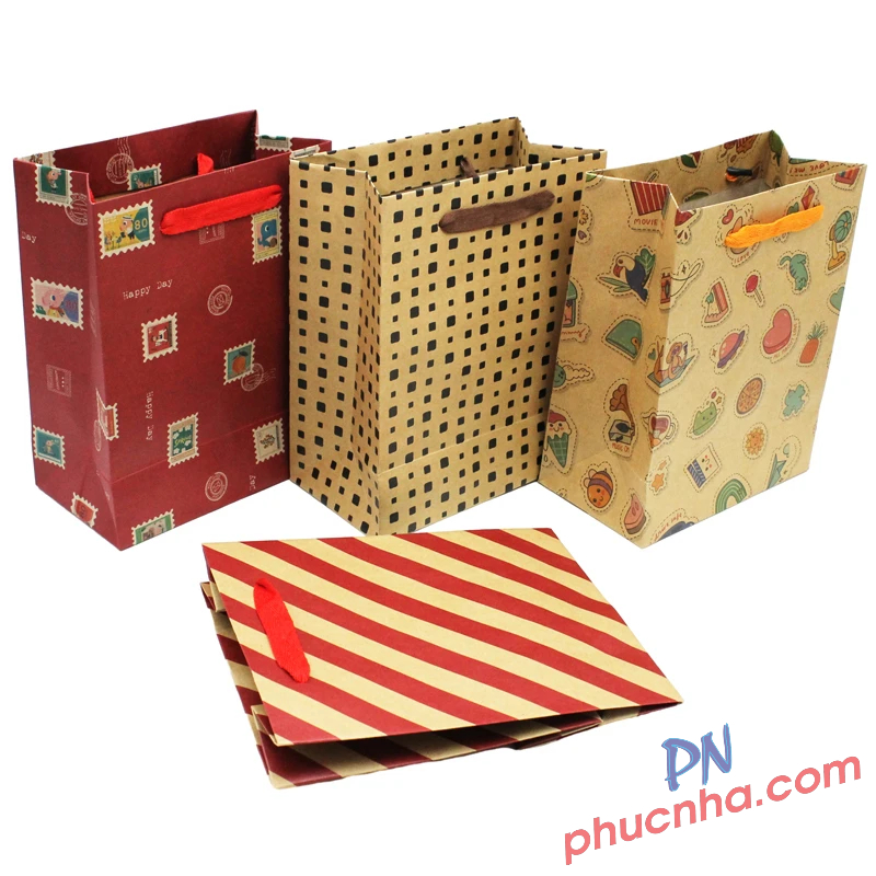 Túi Kraft in đứng size M Linh Lan TDKI-M 23x18x10