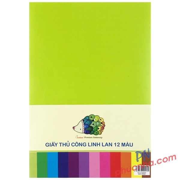 Giấy màu thủ công Linh Lan GT12-A5 A5 (12 màu/ xấp)