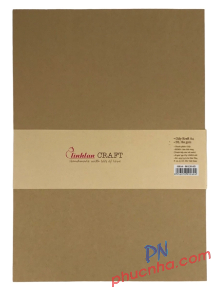 Giấy Kraft A4 (80gsm-20 tờ) Linh Lan GKA4-80 21x29.5