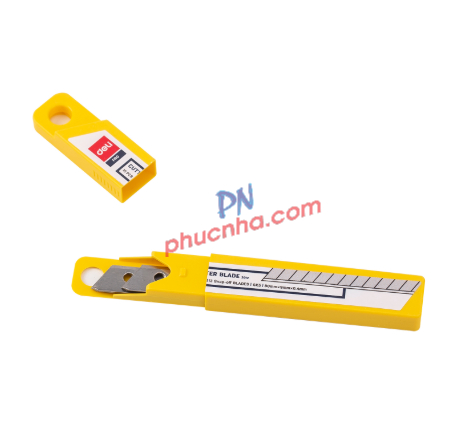 Lưỡi dao rọc giấy nhỏ 9mm Deli 2012 (10 lưỡi/ ống) (36/432)