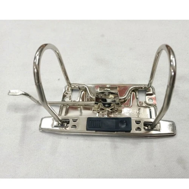 Khóa còng, còng bật rời 5cm có nẹp nút bấm nhựa đen (50)