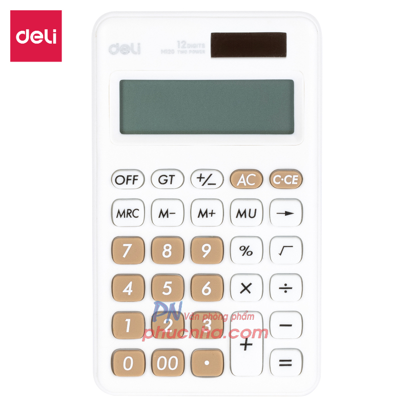Máy tính Deli M120 (bỏ túi) 12 số - Deli EM120