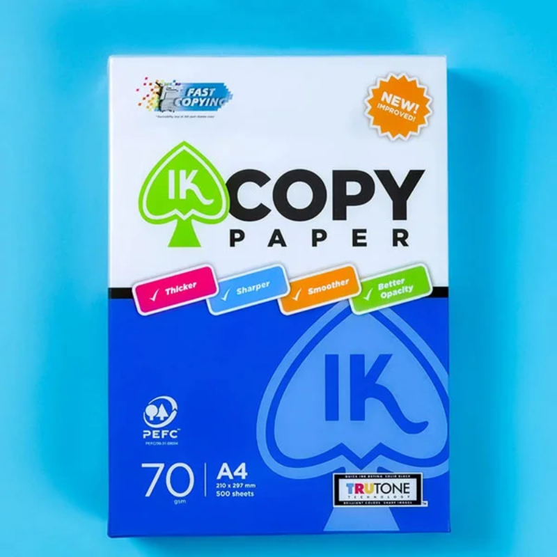 Giấy in IK copy A4 210x297mm - A4 70gsm/ A4 80gsm (500 tờ/ ream)