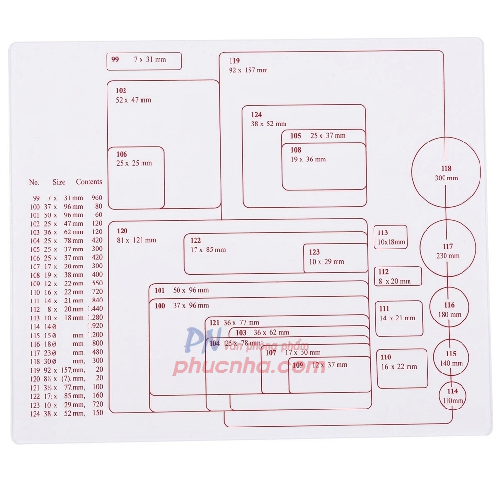 Decal tomy tem, nhãn dán A5 (10 tờ/ xấp - 25 xấp/ lốc)