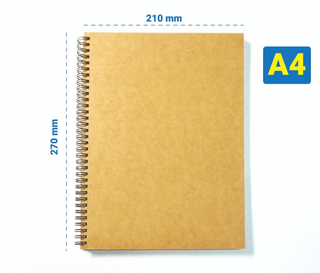 Sổ vẽ lò xo Sketchbook Uni 130gsm, 100 trang - A4| A5| A6