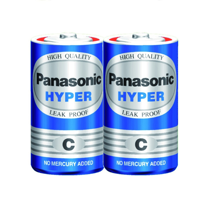 Pin trung size C Panasonic Hyper Carbon R14UT/2S 1.5V cỡ C 2 viên/ lốc (12 lốc/ hộp)