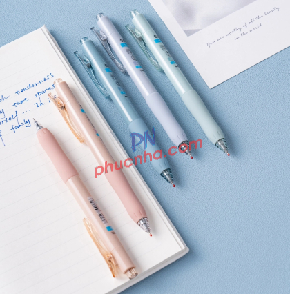 Bút gel nước bấm khô nhanh Deli G157 quick dry ngòi ST 0.5mm (12)