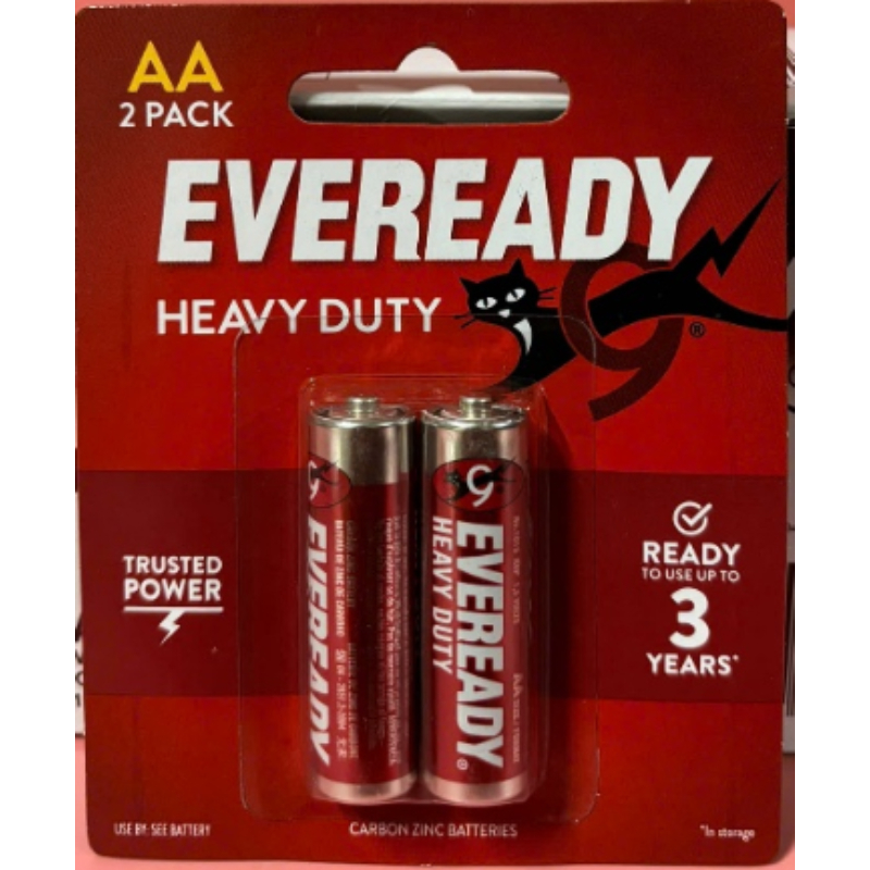 Pin Eveready Heavy Duty (2 viên/ vỉ giấy) pin đỏ 1.5V -  AA 1015 BP2/ AAA 1012 BP2