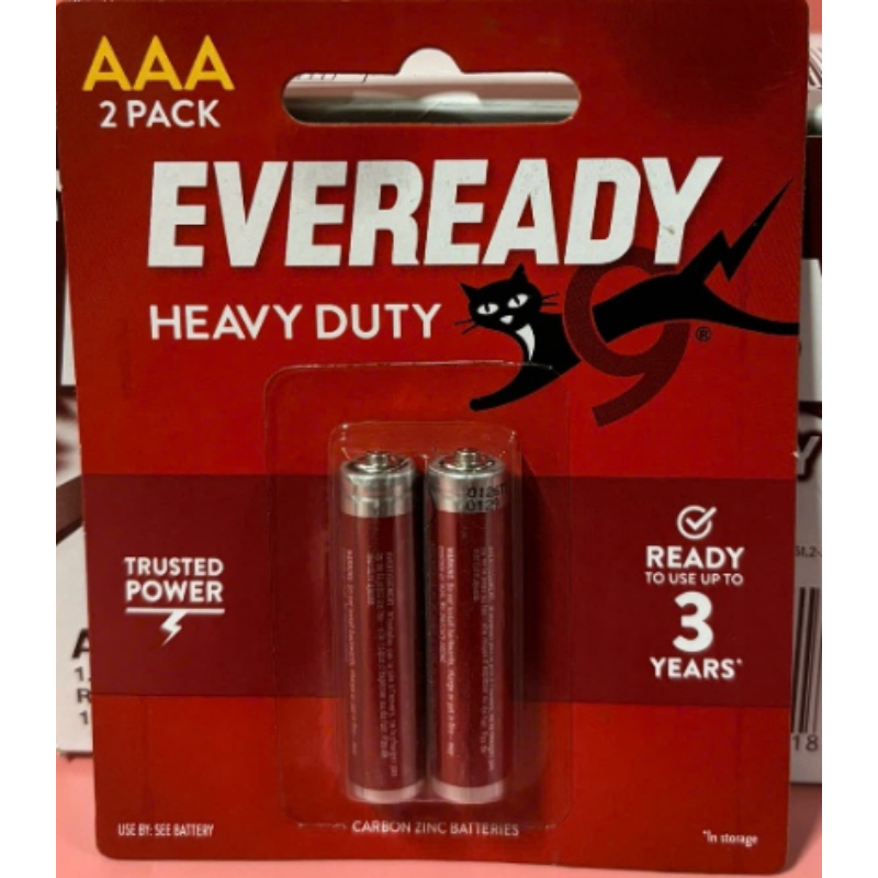 Pin Eveready Heavy Duty (2 viên/ vỉ giấy) pin đỏ 1.5V -  AA 1015 BP2/ AAA 1012 BP2