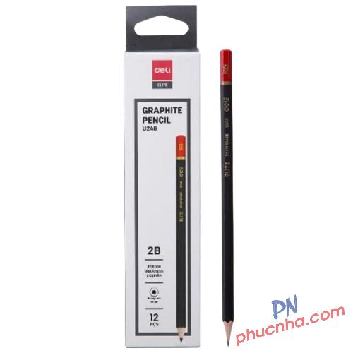Bút chì gỗ Deli U24820 2B (12)