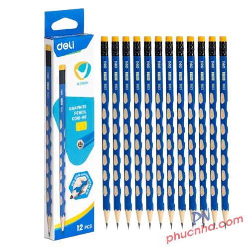 Bút chì gỗ định vị Deli 58183 2B (12)