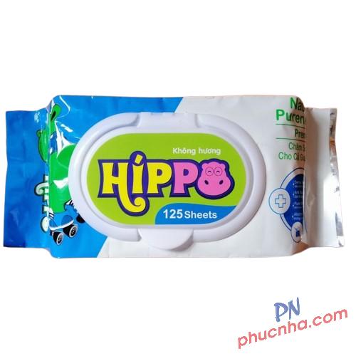 Khăn ướt hippo không hương 125 tờ (30)
