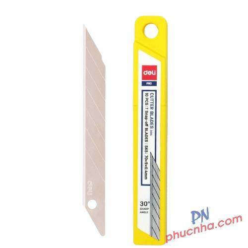Lưỡi dao rọc giấy 9mm 30 độ Deli 2015 (36)