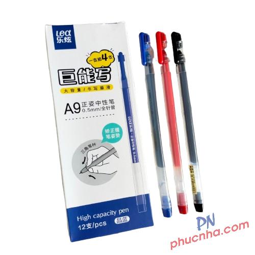 Bút Gel Lex A9 0.5 XANH, ĐỎ, ĐEN (12)