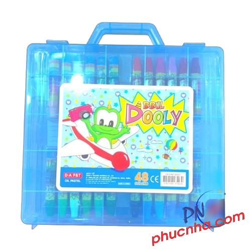 Sáp màu dầu D.A P&T Dooly hộp nhựa 12  màu, 18 màu, 24 màu, 36 màu, 48 màu