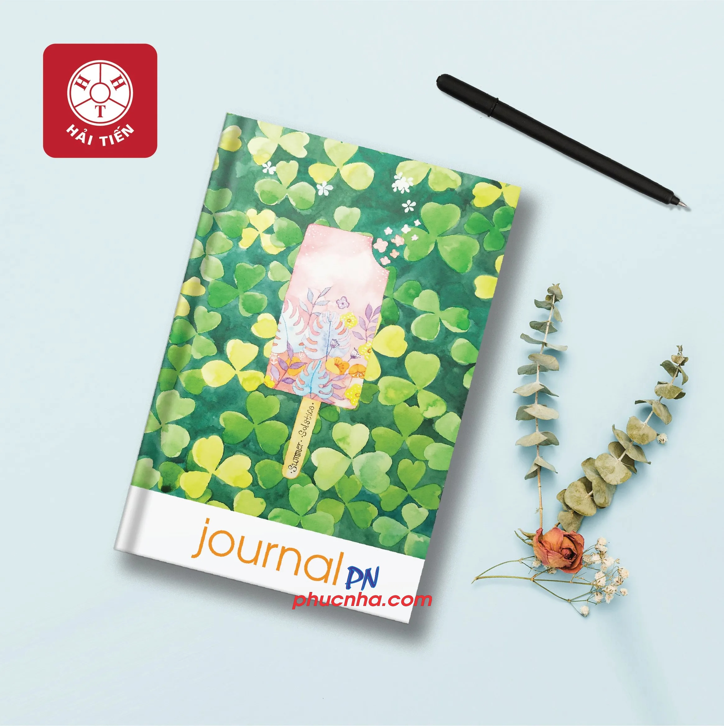 Sổ bìa cứng Hải Tiến Journal 6 7536 200tr 70gsm A5 kẻ ngang