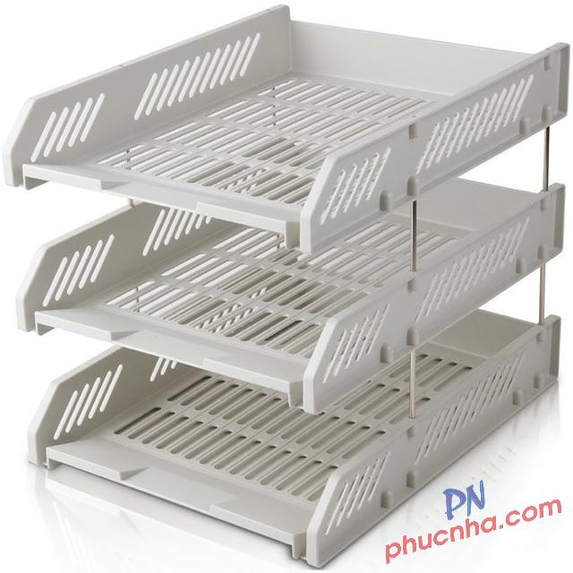 Kệ hồ sơ 3 tầng nhựa A4 Deli 9209 chốt sắt (6)
