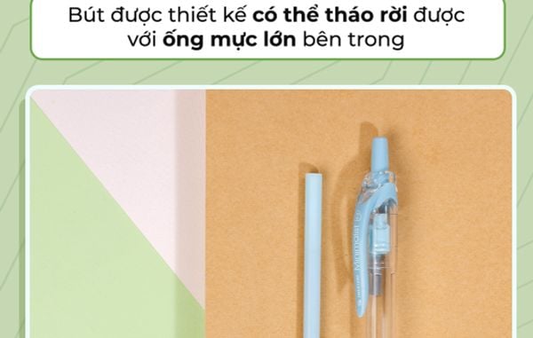 Bút gel bấm Thiên Long Gel-129 Minimalist 0.5mm (10)