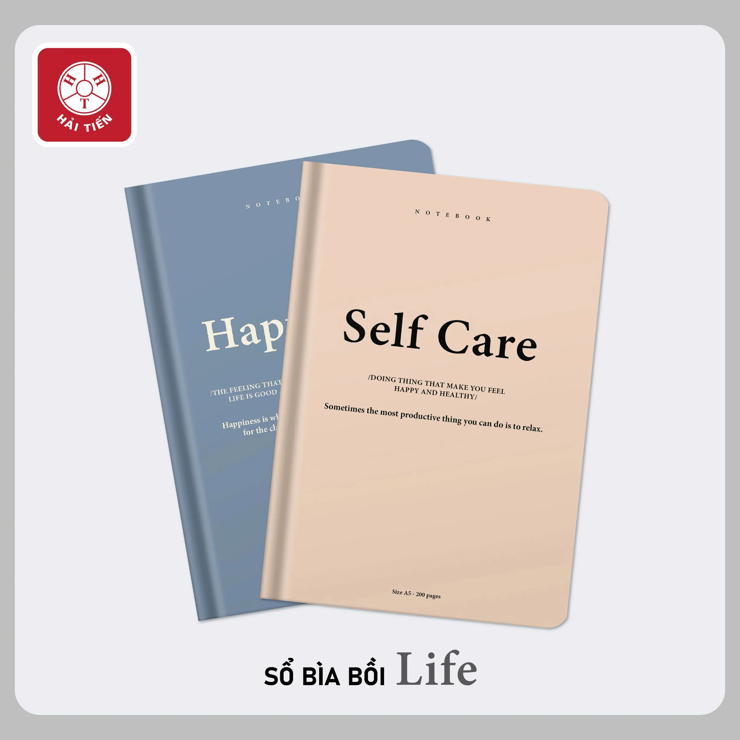 Sổ bìa cứng Hải Tiến Life 9035/ 8601 A5 135x195mm 160 trang 100gsm