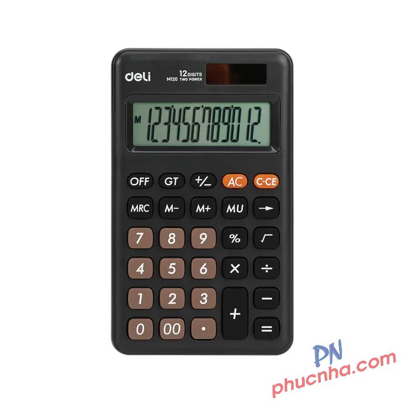 Máy tính Deli M120 (bỏ túi)