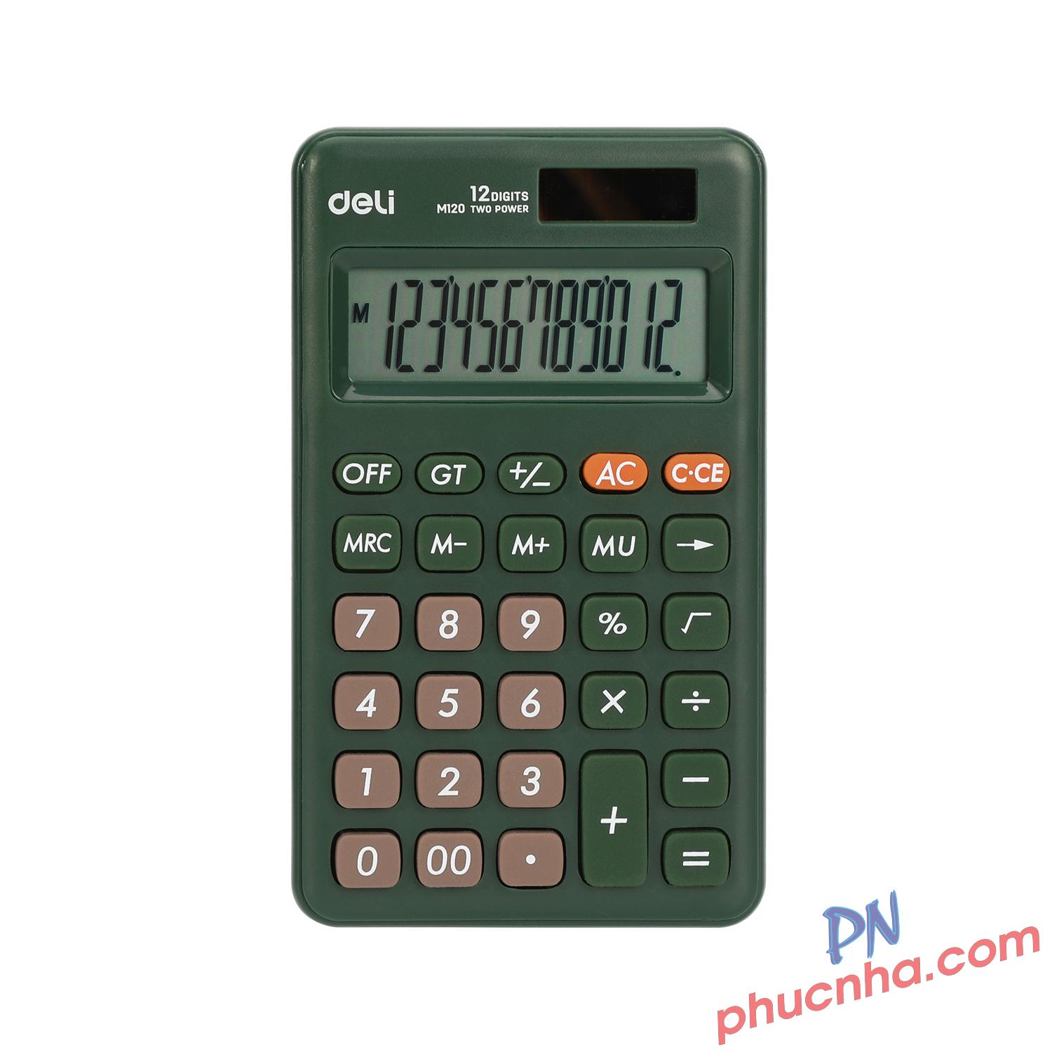 Máy tính Deli M120 (bỏ túi)