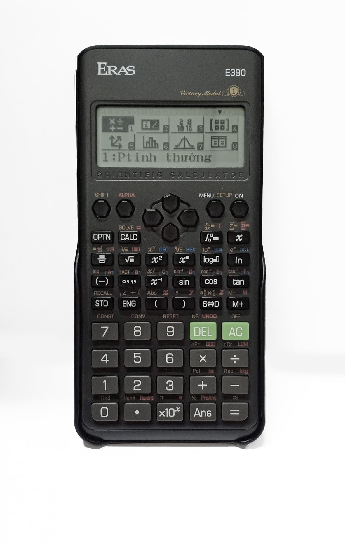 Máy tính khoa học Eras E390 Victory Medal 1 (520 chức năng, bảo hành 3 năm)