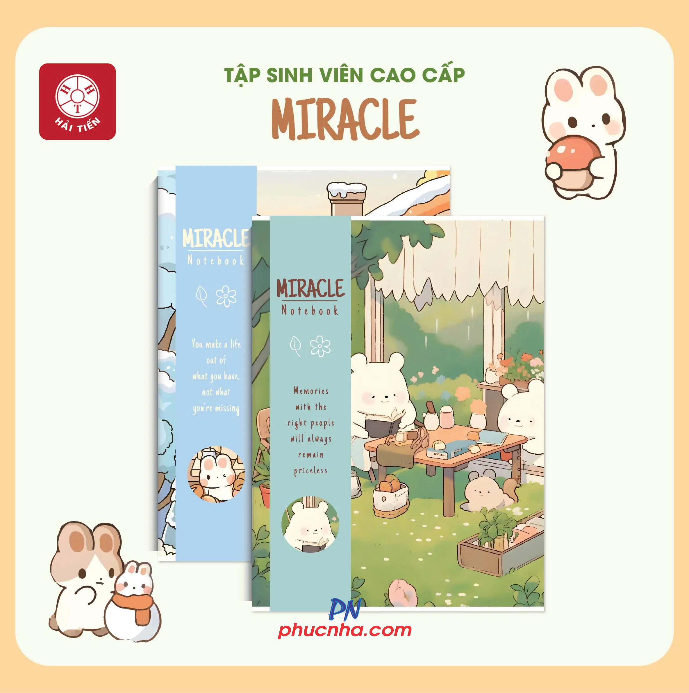 Tập Hải Tiến Miracel 7048 200 trang sinh viên B5 70gsm 4 ly ngang (3/60)