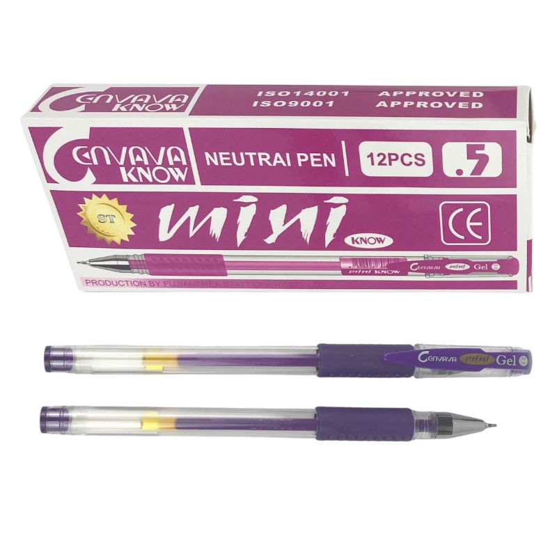 Bút gel Cenvava Mini Known 0.5mm ngòi ST (12) - bút mực nước, bút gel bi nước