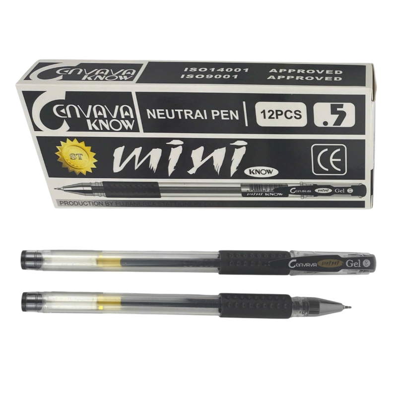 Bút gel Cenvava Mini Known 0.5mm ngòi ST (12) - bút mực nước, bút gel bi nước