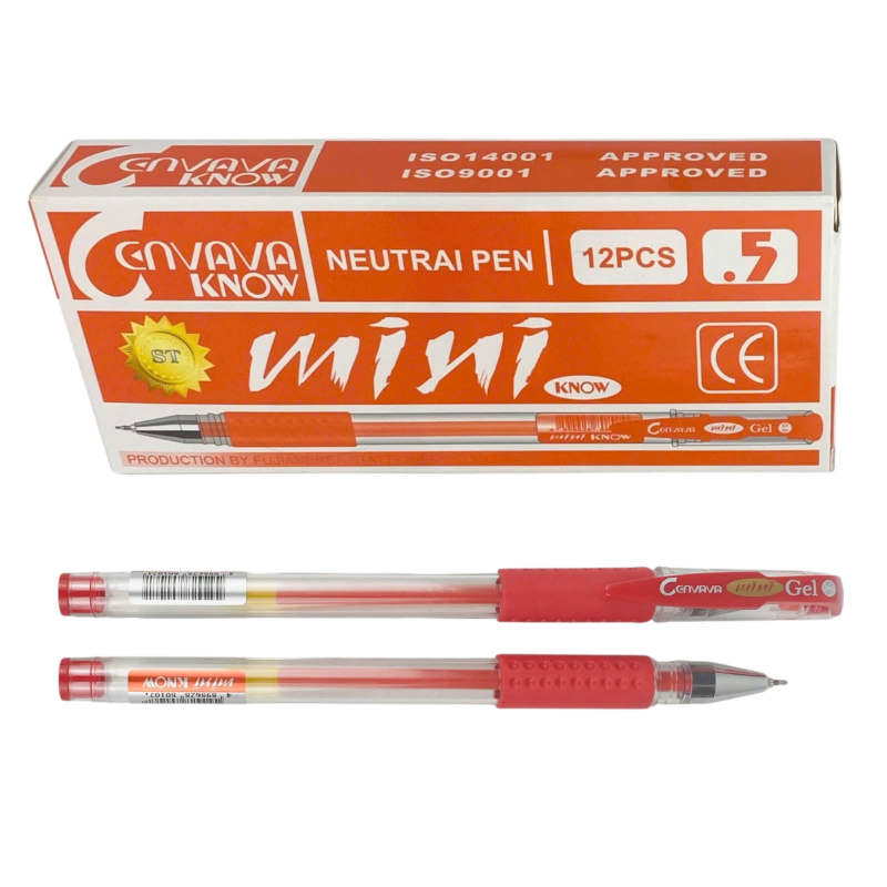 Bút gel Cenvava Mini Known 0.5mm ngòi ST (12) - bút mực nước, bút gel bi nước