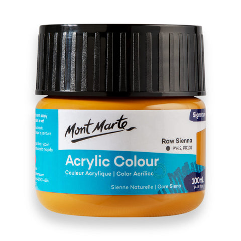 Màu nước acrylic 100ml Mont Marte - Màu Hủ Acrylic màu classic/ màu nhũ ánh kim/ màu phản quang